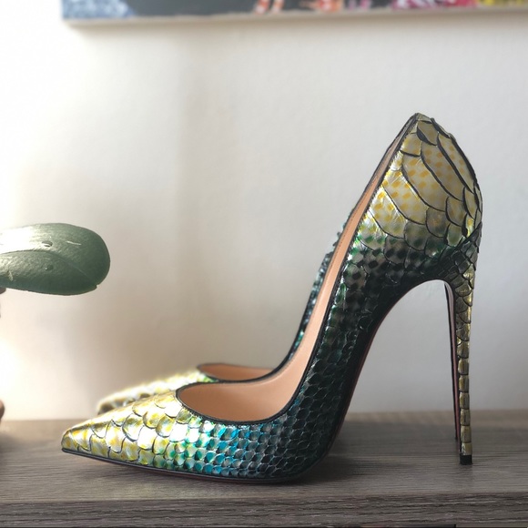Christian Louboutin Shoes - ❌price firm❌mermaid aquarium python sz38.5